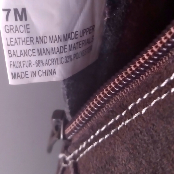 Khombu Gracie Winter Ankle Boots Faux Fur Lined Water Resistant 7M - Picture 13 of 13